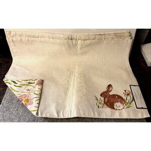Set of 4 Threshold Easter Bunny Placemats New With Tags # 3262